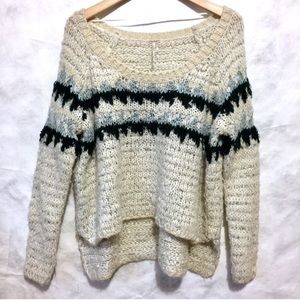 Free people cropped pull over sweater